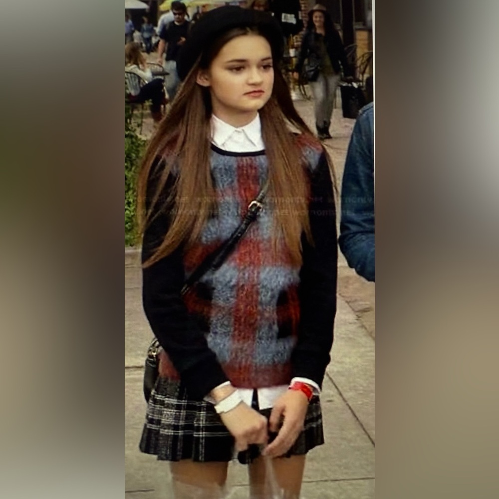 McQ Alexander McQueen Plaid Front Mohair Sweater ASO several TV shows